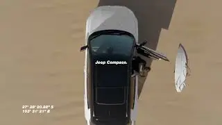 Jeep Compass. With Dual Pane Panoramic Sunroof and 360° camera.