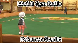 Medali Gym Battle (Normal) Type and Cut Scenes in Pokémon Scarlet