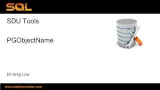 SDU Tools   38   PG Object Name (for SQL Server migration to PostgreSQL)