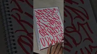 GRAFFITI TAG ALPHABET 🔠👀 #graffitiart #graffiti #shorts