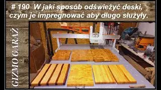 #190 Czym impregnować deski do krojenia żeby służyły długie lata. Jak o nie dbać i jak odświeżać.