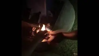 cavemen discover/play with fire