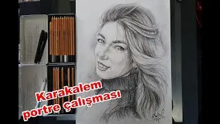 Portre çizim çalışması