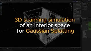Demonstration how to 3D scan interior with camera for Gaussian Splatting