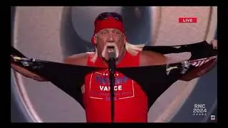 Hulk Hogan Blows The Roof Off Of The RNC Convention WOWWWW!!!