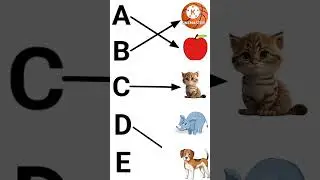 abcd rhymes, abcd matching| alphabets| a to Z| counting