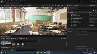 Blender Classroom demo (modified) | Unreal Engine 5 Lumen test