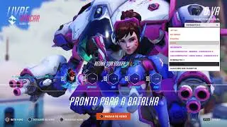 D.VA logando!!! - overwatch 2 partida em fila aberta no ps4