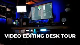 2024 VIDEO EDITING DESK SETUP