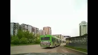 Небольшая поездка по Красноярску (таймлапс)