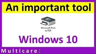 Microsoft print to PDF in windows 10