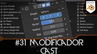 #31 Cast Modifier en Blender 2.9 - Modificadores Blender