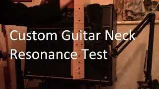 Custom guitar neck resonance test