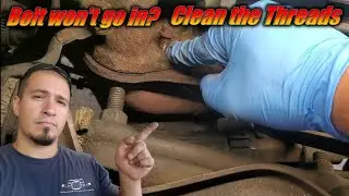 How to Clean Bolt Hole Threads without a tool