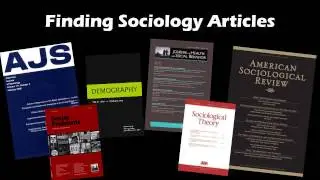 Finding Sociology Articles at FGCU Library