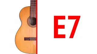 Как играть аккорд E7 на гитаре? Доминантсептаккорд