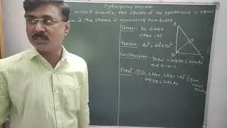 SSC Pythagoras Theorem,proof of Pythagoras Theorem