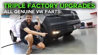 VW T6.1 | Electric Folding Mirrors, Fog Lights & Sensors Installation! (ALL GENUINE VW PARTS)