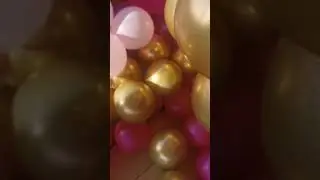 Pink, Fuchsia and Gold Balloon Decorations ||Lordz Love DIY