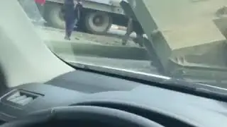 В Ингушетии на видео перевернулся танк