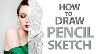 how to draw pencil sketch in Photoshop
