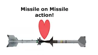 The missiles touched tips in war thunder