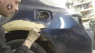 How to make a rear fender rib from putty. Corolla, part 3
