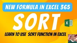 How to use SORT Formula in Excel | How to use SORT Function in Excel