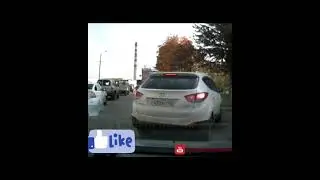 Punished himself! INSTANT KARMA! CAR CRASH! Dash cam! #shorts