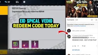 Bangladesh Eid special video redeem code kya hai || free fire redeem code today