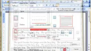 Word 33210 Borders and shading. Microsoft Word 2003 ECDL ITQ2