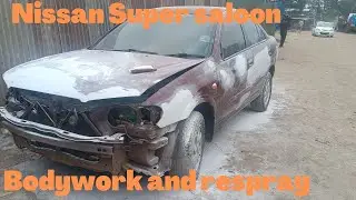 Nissan Sunny Super saloon full bodywork and respray.