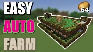 Minecraft EARLY GAME CROP FARM -  Stackable [750+ per Hour]