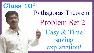 Pythagoras Theorem - Problem Set 2 - Class 10 - Maharashtra State Board