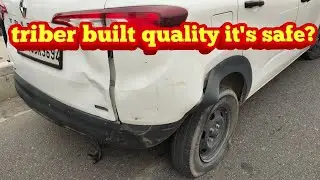 renault triber accident|| triber built quality| 2020 model unexpected 😵