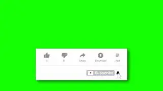 Subscribe and Like Button Animated on Green Screen for Edit