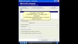DBX to PST Converter with a working video now!