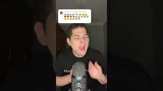 ASMR EMOJI CHALLENGE 😂❤️🍫🤑😱😙😂⚽️