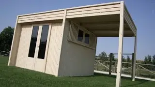 Montaggio dal vivo casetta in legno Cubo