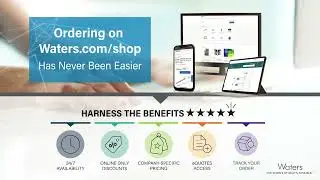 Ordering on Waters.com/shop Has Never Been Easier