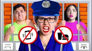 Bad Teacher Builds a Phone Jail! Funny School Hide and Seek Situations Ideas by Crafty Hacks