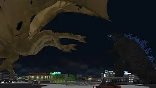 Godzilla Vs Ghidorah | Short animation MMD