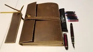 Leather Journal Notebook + Fountain Pen Unboxing!