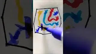 Draw a line drawing challenge 🙀🙀🙀#colorful #challenge #artwork #video