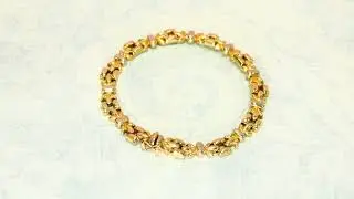 Second Hand 18ct Gold  Bow Link Bracelet (SH7222)