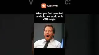 First time using VPN#TurboVPN#unlimited#streaming#game #memes