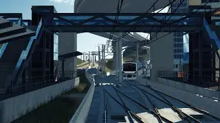 [Cabview] Coastal-Airport Line | Best Subway+Commuter Rail Service in Transport Fever 2?[Peninsulas]
