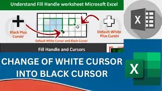 How to remove or change plus sign cursor in excel | plus sign ko kase change karte hain 
