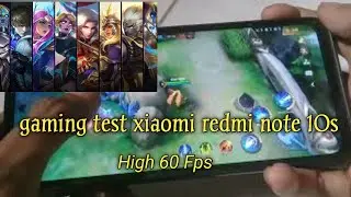 Test Mobile Legends on Redmi note 10s Update MIUI 13. makin lancar