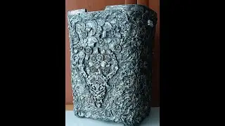 Цветочный горшок из корзины для белья.